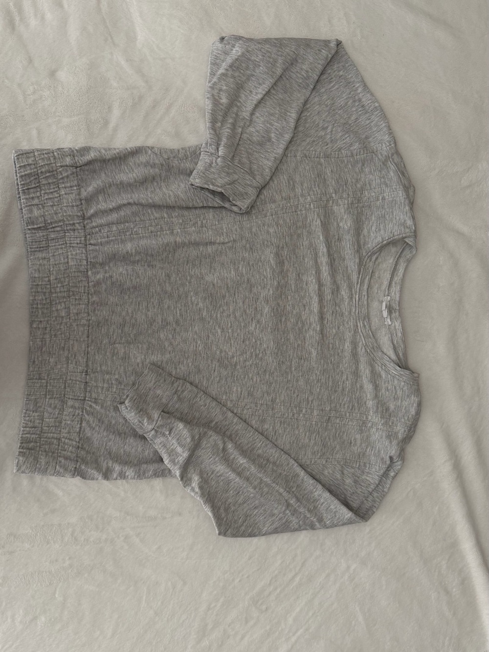 Helmut Lang Grey Cutout Pullover Sweatshirt